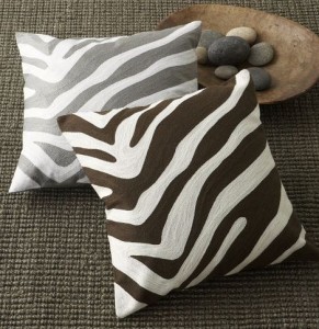 WE zebra pillow